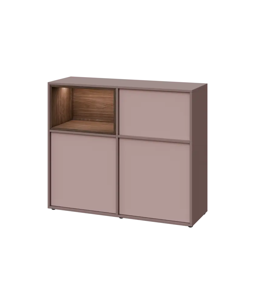 ERY D1241 L dolní modul, 2-dveřová/nika, 1000x1200x400, levý, pudrová